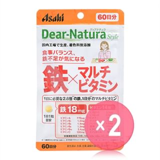 Dear-Natura Style Iron x Multivitamin 60 days 2pcs Bundle Set 60 capsules x 2 pcs