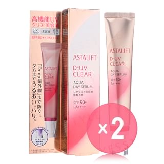 ASTALIFT - D-UV Clear Aqua Day Serum SPF 50+ PA++++ 2pcs Bundle Set 30g x 2 pcs