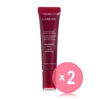 LANEIGE - Glaze Craze Tinted Lip Serum - 10 Colors 2pcs Bundle Set Blueberry Jelly x 2 pcs