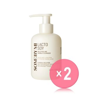 SOME BY MI - Lacto Soy Mild Peeling Bubble Cleanser 2pcs Bundle Set 180ml x 2 pcs