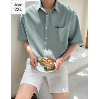 Patch-Pocket Boxy Shirt