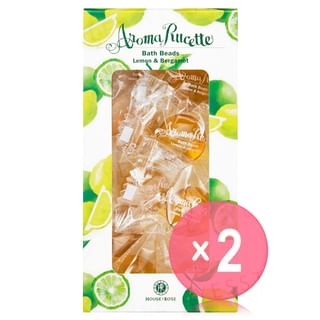 House of Rose - Aroma Rucette Bath Beads Lemon & Bergamot 2pcs Bundle Set 10 pcs x 2 pcs