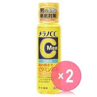 Rohto Mentholatum - Melano CC Vitamin C Men Anti-Blemish Concentration Brightening Lotion 2pcs Bundle Set 170ml x 2 pcs