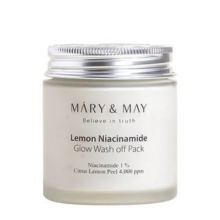 MARY & MAY - Wash Off Mask Pack - 3 Types Lemon Niacinamide Glow