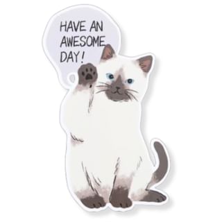 Cat Maniac Series Decorative Iron-on Patch Siamese Cat 1 pc