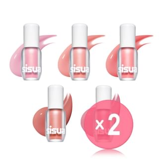 UNLEASHIA - Sisua Berry Shot Lip Tint - 5 Colors 2pcs Bundle Set No. 1 White Berry x 2 pcs