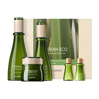 The Saem Urban Eco Harakeke Skin Care Set Toner 180Ml 20Ml Emulsion 140Ml Cream 60Ml the saem kopen in de aanbieding The Saem Urban Eco Harakeke Skin Care Set Toner 180Ml 20Ml Emulsion 140Ml Cream 60Ml the saem kopen in de aanbieding