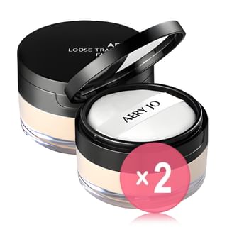 AERY JO - Loose Translucent Face Powder - 9 Colors 2pcs Bundle Set #16 Lilac x 2 pcs