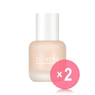 EITHER& - Egg Sleek Foundation - 3 Colors 2pcs Bundle Set #03 Beige x 2 pcs