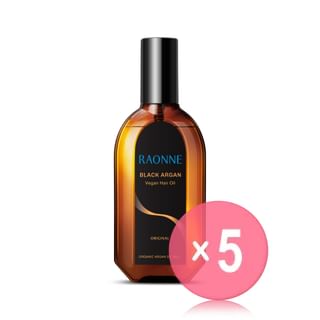RAONNE - Black Argan Vegan Hair Oil 5pcs Bundle Set 100ml x 5 pcs