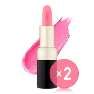 THE FACE SHOP - fmgt New Bold Velvet Lipstick - 21 Colors 2pcs Bundle Set #12 Sling Back Pink x 2 pcs
