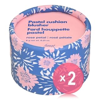 THE FACE SHOP - fmgt Pastel Cushion Blusher - 8 Colors 2pcs Bundle Set #06 Rose Petal x 2 pcs