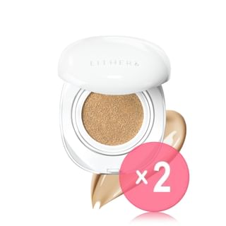EITHER& - Glow Pixel Cushion US Version - 12 Colors 2pcs Bundle Set #21N Natural x 2 pcs