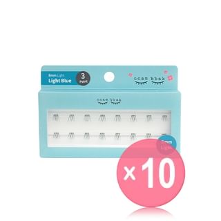ccam bbak - Original Eyelash 3 Points - 9 Types 10pcs Bundle Set 8mm Light x 10 pcs