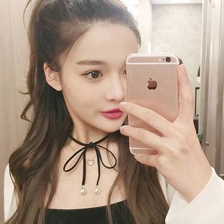 Pompabee Bow Choker pompabee kopen in de aanbieding