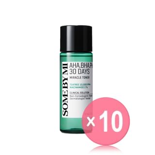 SOME BY MI - AHA, BHA, PHA 30 Days Miracle Toner Mini 10pcs Bundle Set 2024 Version - 30ml x 10 pcs