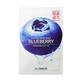 The Saem Natural Blueberry Mask Sheet 1Pc 21Ml the saem kopen in de aanbieding The Saem Natural Blueberry Mask Sheet 1Pc 21Ml the saem kopen in de aanbieding