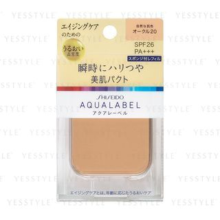 Shiseido Aqualabel Bright Gloss Skin Pact Spf 26 Pa Ocher 20 Refill 115G shiseido kopen in de aanbieding