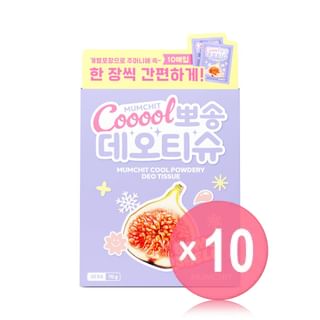 MUMCHIT - Cool Powdery Deo Tissue Set - 2 Types 10pcs Bundle Set Bomb Shell x 10 pcs