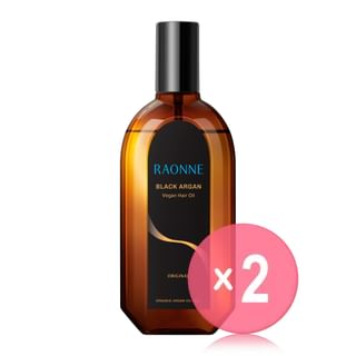 RAONNE - Black Argan Vegan Hair Oil Jumbo 2pcs Bundle Set 250ml x 2 pcs