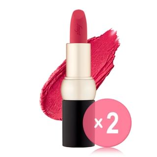 THE FACE SHOP - fmgt New Bold Velvet Lipstick - 21 Colors 2pcs Bundle Set #17 Strawberry Wave x 2 pcs
