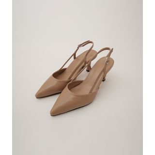 Pointy Stiletto Slingback Mules