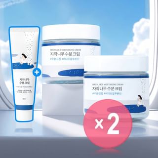 ROUND LAB - Birch Juice Moisturizing Cream Set 2pcs Bundle Set 3 pcs x 2 pcs