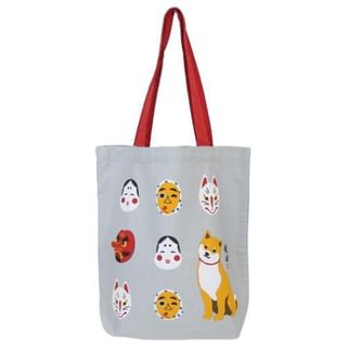 Shiba Dog Shibata San A4 Tote Bag Omen 39×38cm