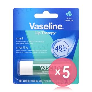 Vaseline - Lip Therapy Stick Mint 5pcs Bundle Set 4.8g x 5 pcs