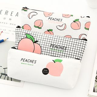 Fey Peach Print Pencil Case fey fey kopen in de aanbieding