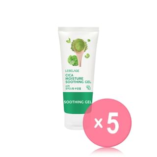 LEBELAGE - Moisture Soothing Gel Mini - 5 Types 5pcs Bundle Set 2025 Version - Cica x 5 pcs