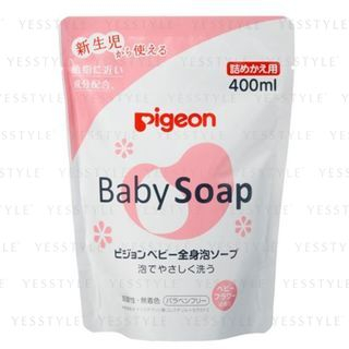 Pigeon Baby Soap Moist Floral Refill 400Ml pigeon kopen in de aanbieding