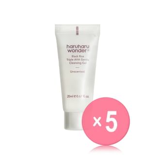 haruharu wonder - Black Rice Triple AHA Gentle Cleansing Gel Mini 5pcs Bundle Set 20ml x 5 pcs