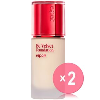 espoir - Be Velvet Foundation - 10 Colors 2pcs Bundle Set #13N Neutral Porcelain x 2 pcs