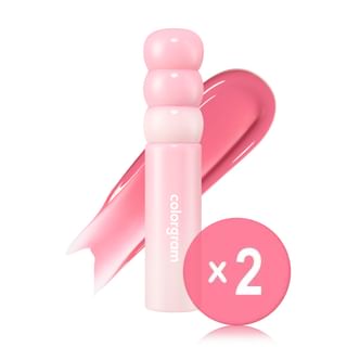 colorgram - Fruity Glass Tint Milk - 8 Colors 2pcs Bundle Set #01 Berry Amazing x 2 pcs