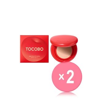TOCOBO - Apple Dewy Fit Cushion - 12 Colors 2pcs Bundle Set #22 Rosy x 2 pcs