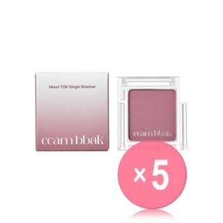 ccam bbak - Mood TOK Single Shadow Matte - 15 Colors 5pcs Bundle Set #M13 Hazy Mauve x 5 pcs
