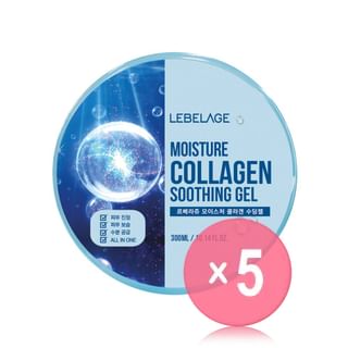 LEBELAGE - Moisture Soothing Gel - 9 Types 5pcs Bundle Set 2025 Version - Collagen x 5 pcs
