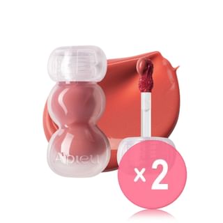 A'PIEU - Jelly Tint - 10 Colors 2pcs Bundle Set #01 Peach Jelly x 2 pcs