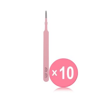ccam bbak - Pink Tweezer - 2 Types 10pcs Bundle Set Round Type x 10 pcs