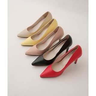 Pointy Colored Stiletto Pumps