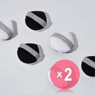 Solone - Two Sided Makeup Puff 2pcs Bundle Set FC17 Velvet Souffle - 1 pc x 2 pcs