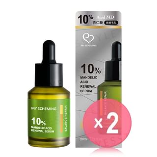 My Scheming - 10% Mandelic Acid Renewal Serum 2pcs Bundle Set 30ml x 2 pcs