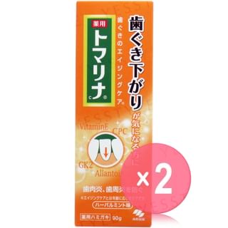 Kobayashi - Medicinal Tomarina Toothpaste Herbal Mint 2pcs Bundle Set 90g x 2 pcs