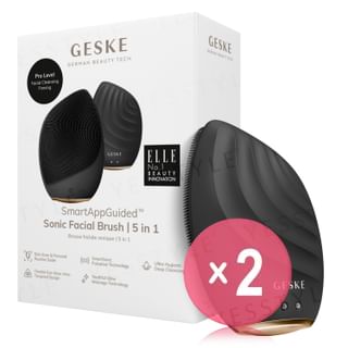 GESKE - 5 In 1 Gray Sonic Facial Brush 2pcs Bundle Set 1 set x 2 pcs