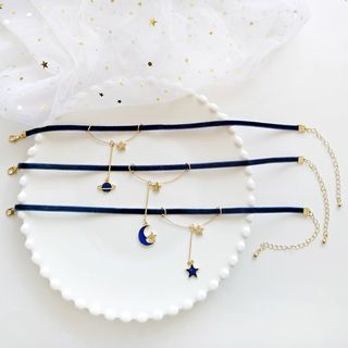 Teeny Trendy Constellation Pendant Choker teeny trendy kopen in de aanbieding Teeny Trendy Constellation Pendant Choker teeny trendy kopen in de aanbieding