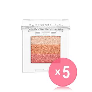 MISSHA - Triple Shadow - 20 Colors 5pcs Bundle Set #19 Love Charm x 5 pcs