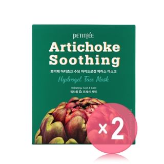PETITFEE - Artichoke Soothing Hydrogel Face Mask Set 2pcs Bundle Set 32g x 5 sheets x 2 pcs