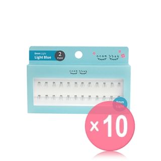 ccam bbak - Original Eyelash 2 Points - 13 Types 10pcs Bundle Set 8mm Light x 10 pcs