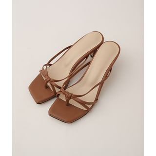 Knot-Strap Mule Sandals
